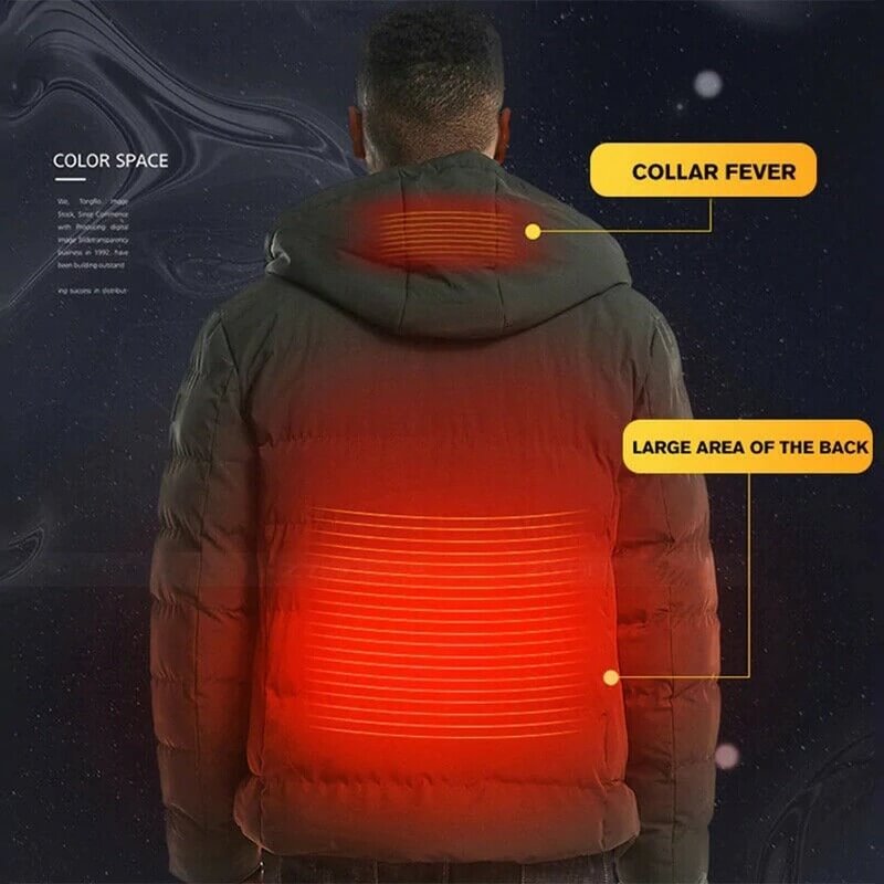 UooneeQ™ Rechargeable Heated Jacket 17 | UooneeQ™ Technologies Rechargeable Heated Jacket (13)
