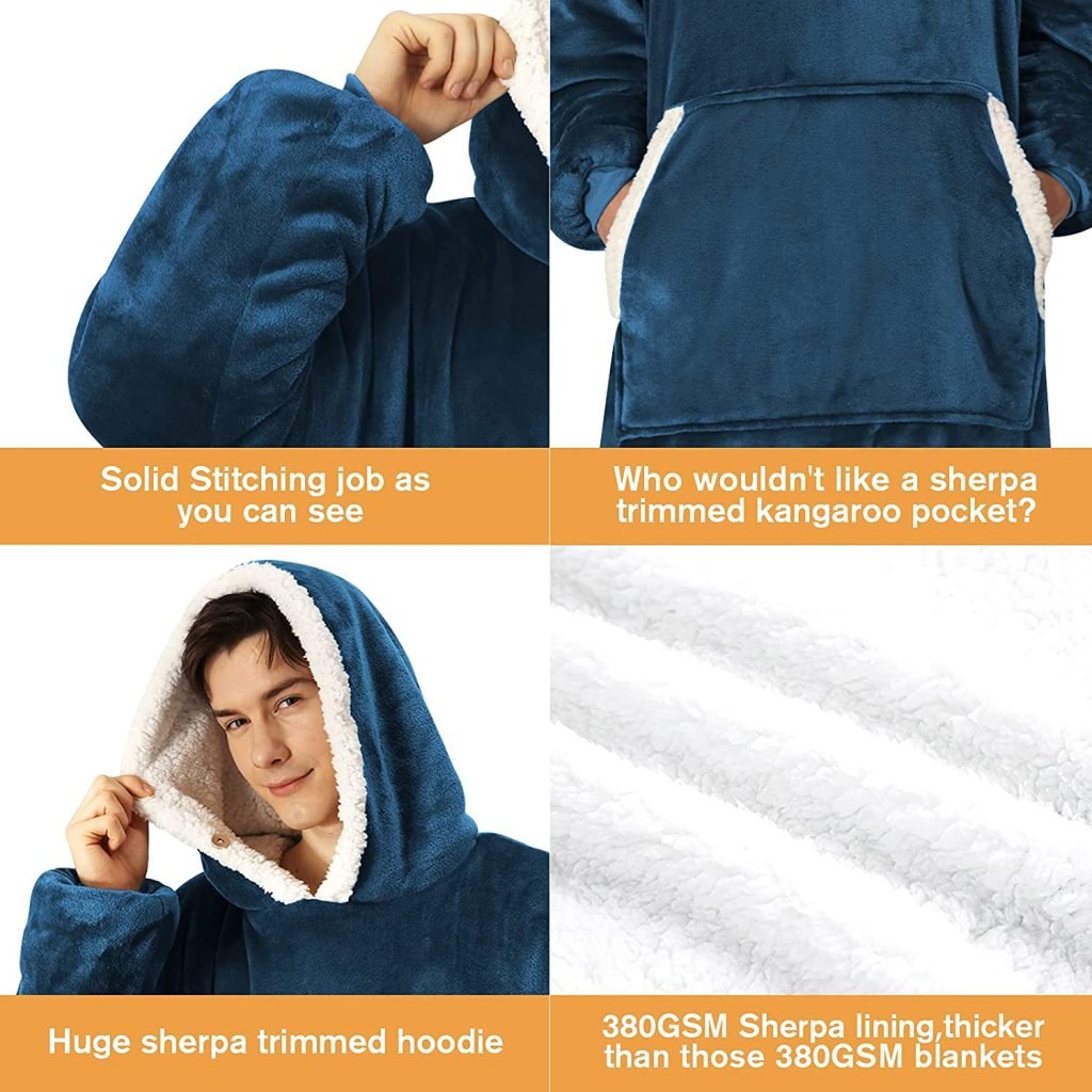 UooneeQ™ Wearable Blanket Hoodie 14 | UooneeQ™ Technologies Wearable Blanket Hoodie (2)