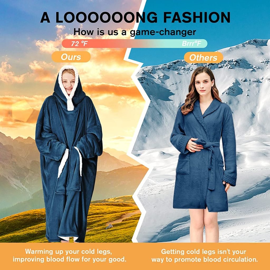 UooneeQ™ Wearable Blanket Hoodie 16 | UooneeQ™ Technologies Wearable Blanket Hoodie (120)